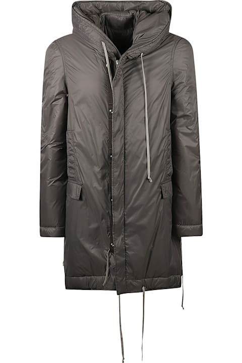 Coats & Jackets for Men Rick Owens Hooded Buttoned Parka