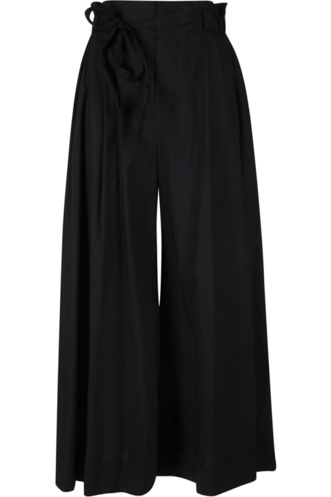 Bow Detail Wide Leg Trousers