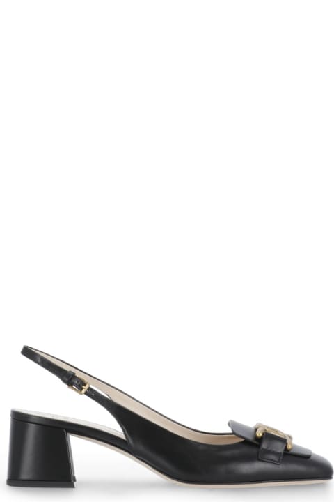 High-Heeled Shoes for Women Tod's Kate Logo Plaque Slingback Pumps