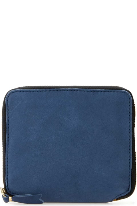 Fashion for Women Comme des Garçons Blue Leather Wallet