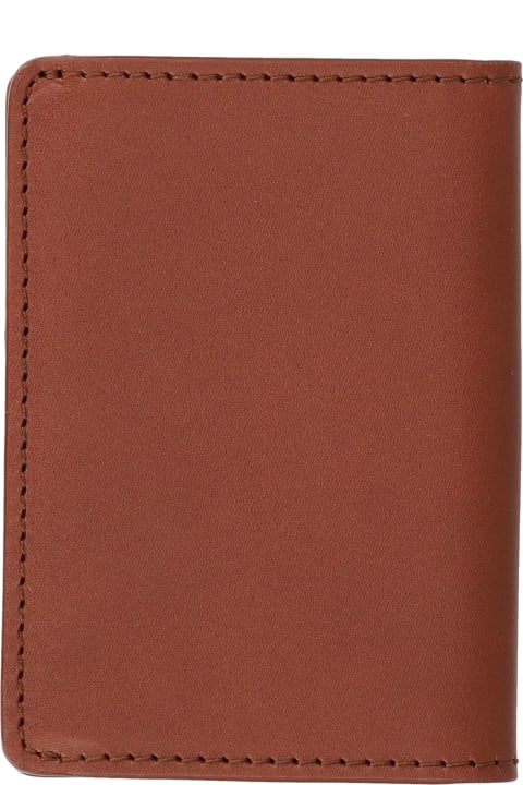 A.P.C. for Women A.P.C. Bi-fold Wallet With Laminated Logo In Leather