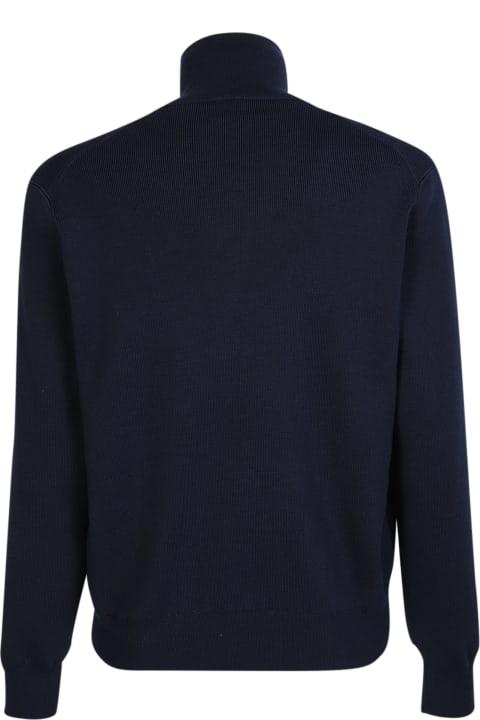 Classic And Elegant: Wool Zip-up Polo Pullover