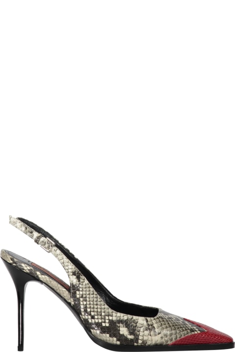 Missoni High-Heeled Shoes for Women Missoni Leather Slingback Pumps