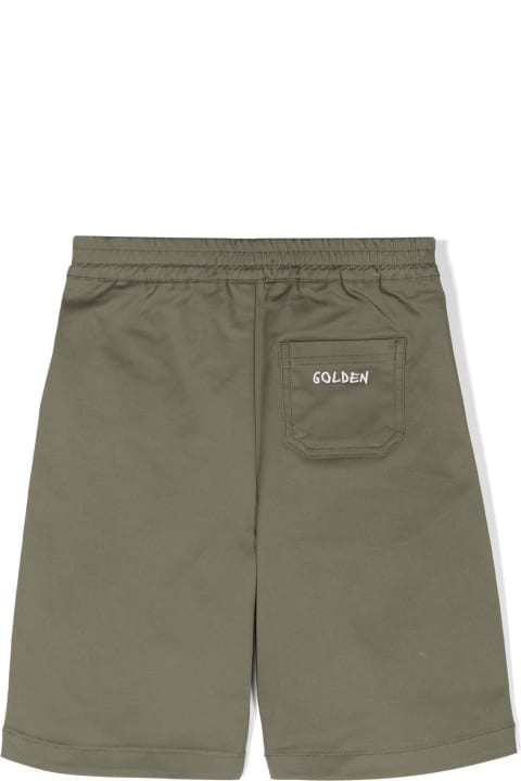 Bottoms for Boys Golden Goose Golden Goose Kids Shorts Green