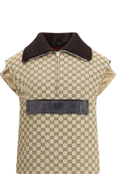 Homeware Gucci Bomber Gilet With Single Front Pocket