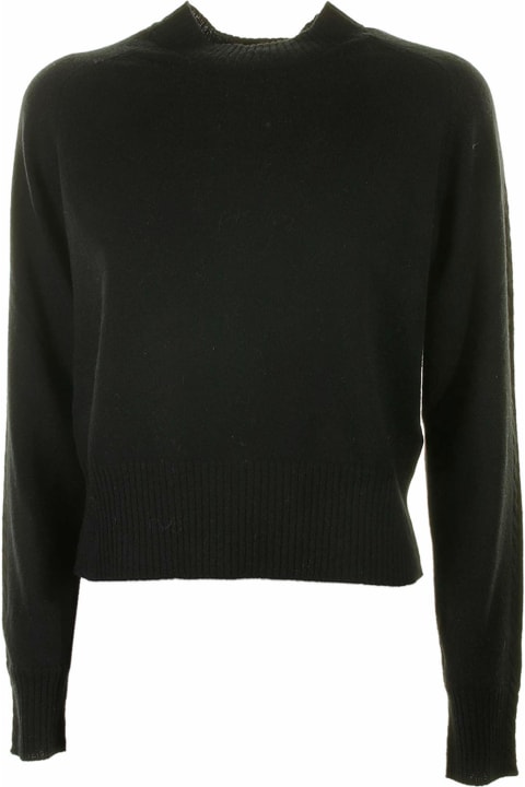 Seventy Sweaters for Women Seventy Black Sweater With Collar