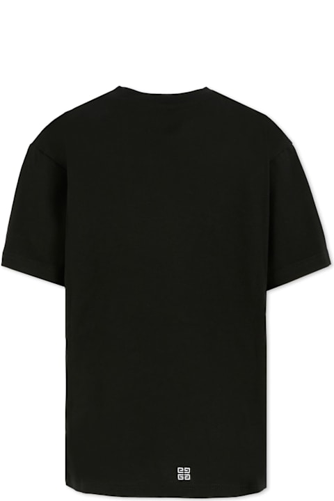 Homeware Givenchy Black T-shirt For Kids With Logo