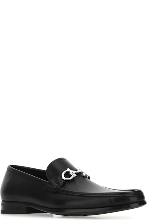 أدوات منزلية Ferragamo Black Leather Loafers