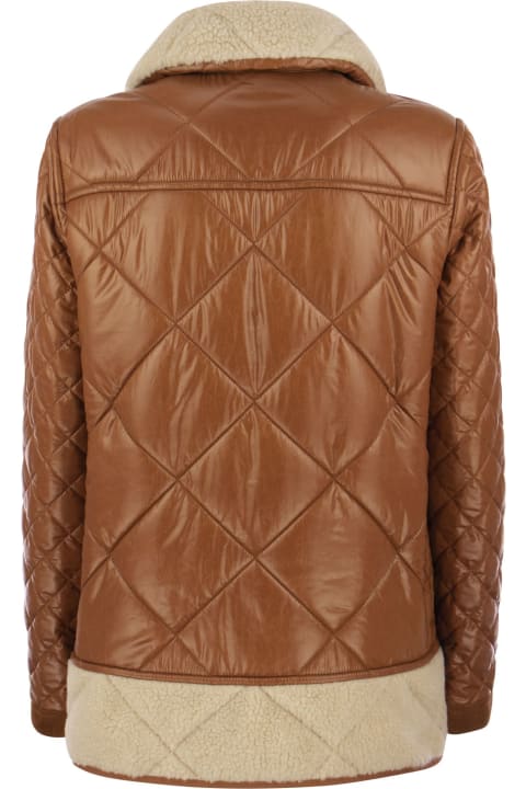 Fay for Women Fay 3 Quilted Hooks With Shearling Effect Inserts