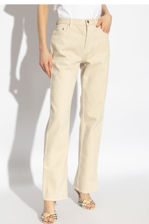 Burberry Clothing for Women Burberry Logo Patch Straight-leg Trousers