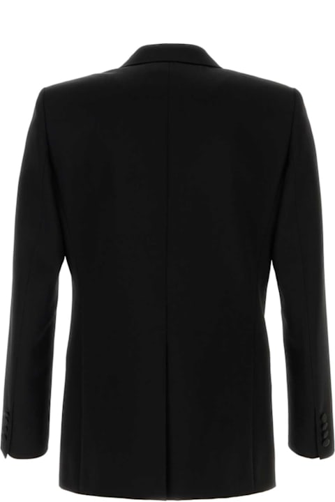 Saint Laurent معاطف وجواكت لـ القسم الرجالي Saint Laurent Black Wool Blazer