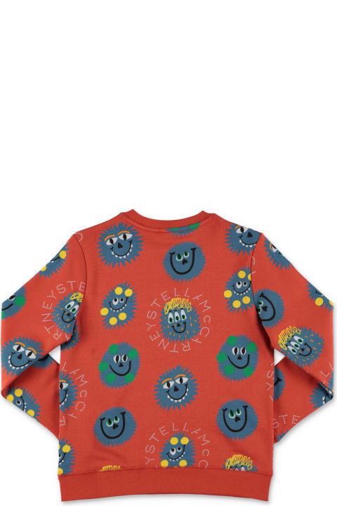 Stella McCartney Kids Sweaters & Sweatshirts for Boys Stella McCartney Kids Stella Mccartney Felpa Arancione Stampata In Cotone Bambino