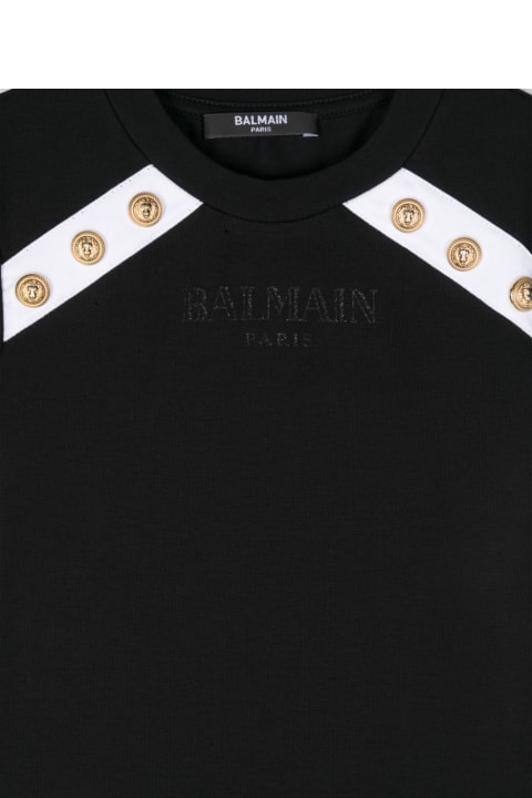 Balmain T-Shirts & Polo Shirts for Girls Balmain T-shirt Con Stampa