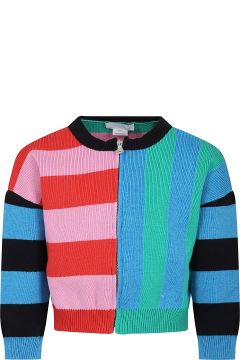 Sweaters & Sweatshirts for Girls Stella McCartney Kids Multicolor Cardigan For Girl