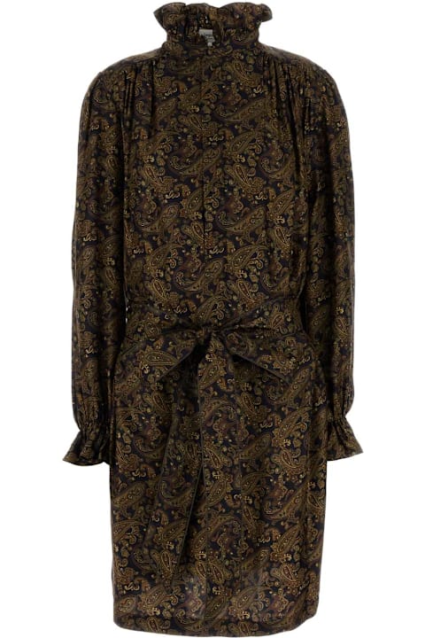 Saint Laurent لـ Kids Saint Laurent Printed Twill Dress