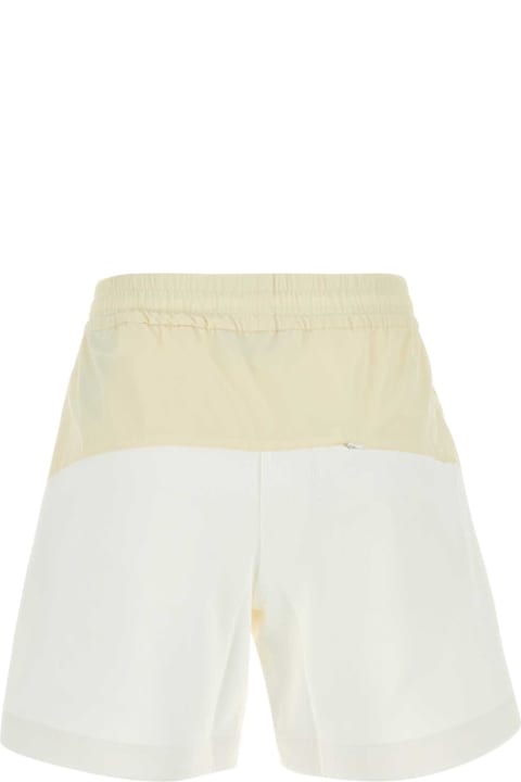 Herno Pants & Shorts for Women Herno Two-tone Stretch Cotton Blend And Nylon Shorts