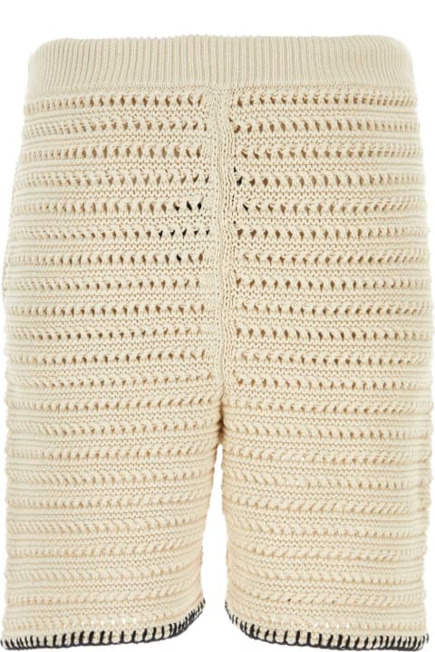 Alanui Men Alanui Sand Crochet Bermuda Shorts