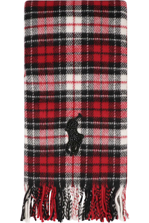 Homeware Ralph Lauren Big Pony Wool Scarf With Beads