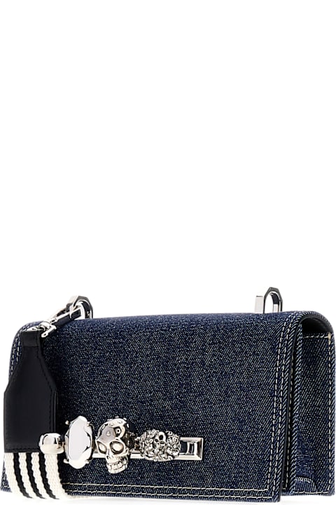 Sale for Men Alexander McQueen Denim The Knuckle Satchel Crossbody Bag