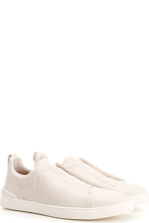 Zegna Sneakers for Men Zegna 'triple Stitch' Low Top Sneakers