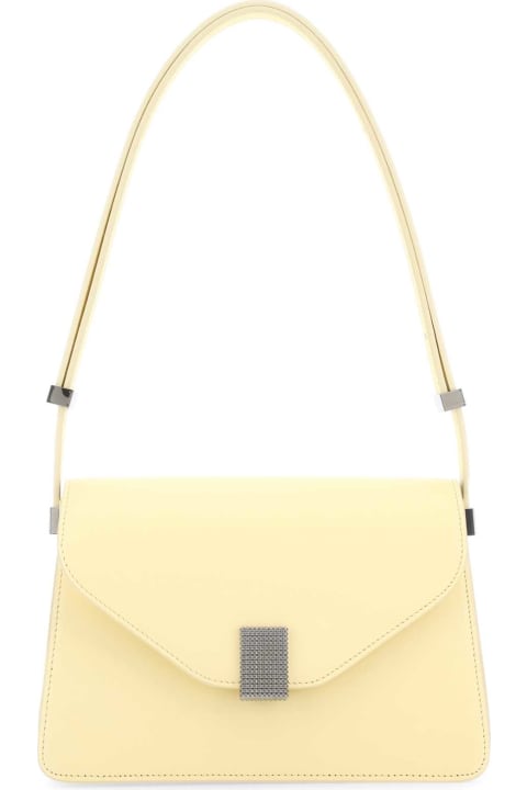 Bags Sale for Women Lanvin Pastel Yellow Leather Concerto Shoulder Bag
