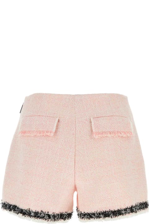 MSGM Pants & Shorts for Women MSGM Pink Bouclã© Shorts