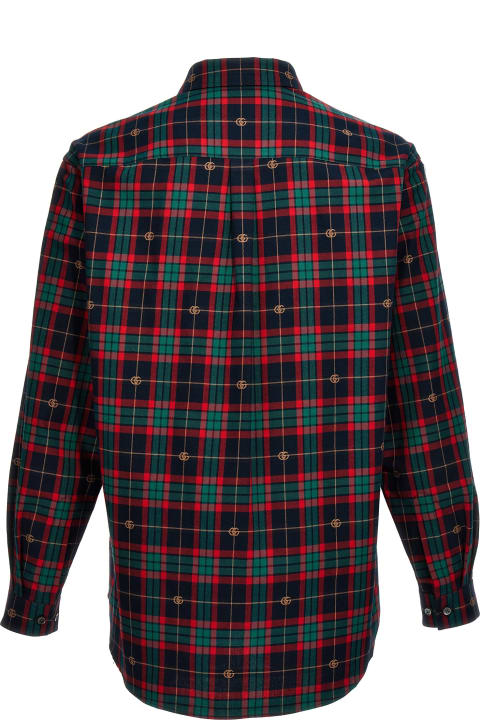Sale for Men Gucci 'gg' Tartan Shirt