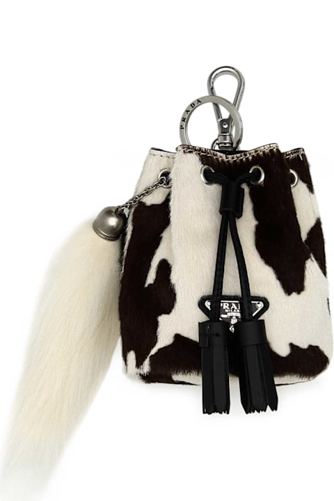 Prada إكسسورات الشعر لـ السيدات Prada Printed Calf Hair Pouch