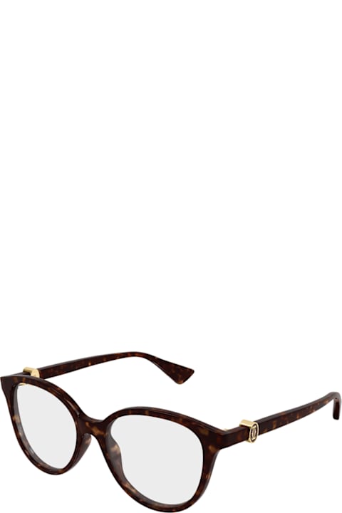 Cartier Eyewear Kids Cartier Eyewear Cartier Ct0643o C De Cartier 002 Havana Glasses