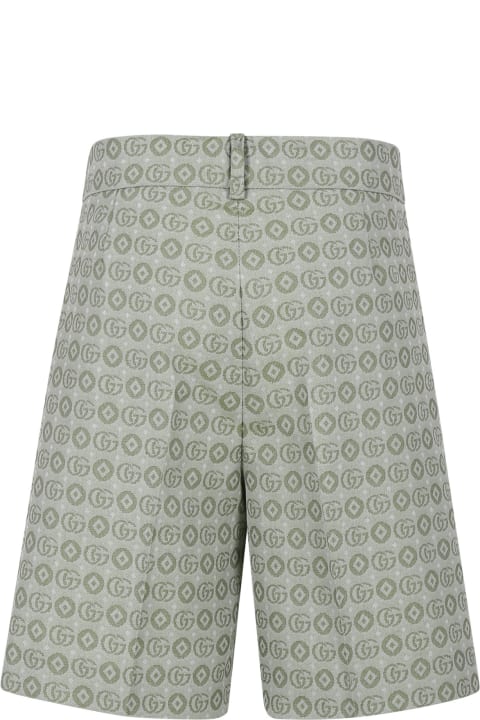 Gucci for Boys Gucci Green Shorts For Boy With Double G