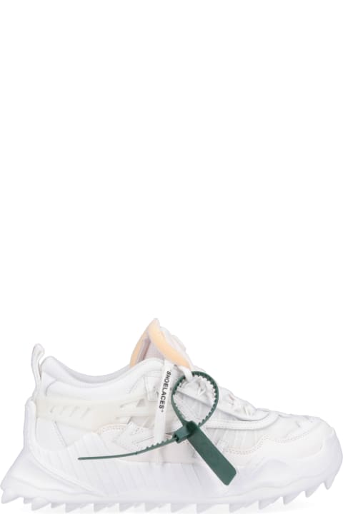 Off-White Sneakers for Men Off-White Odsy 1000 Sneakers In White Leather And Fabric Blend