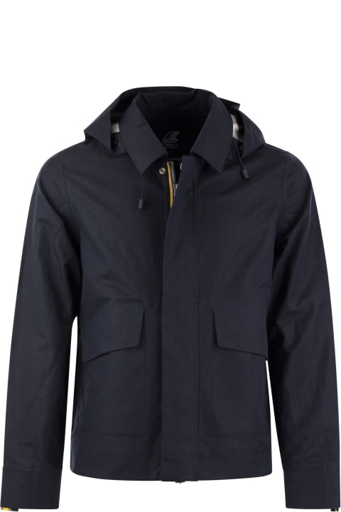 K-Way Coats & Jackets for Men K-Way Kaya Linen Blend 2l - Hooded Jacket