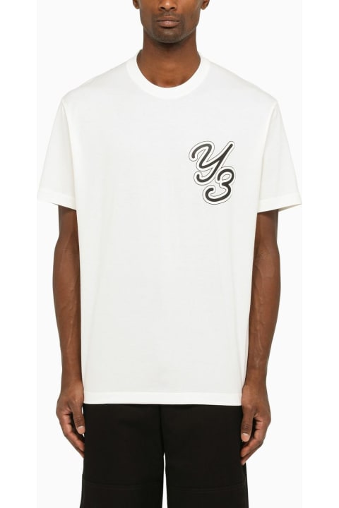 Fashion for Men Y-3 Off White T-shirt With Graphic Print