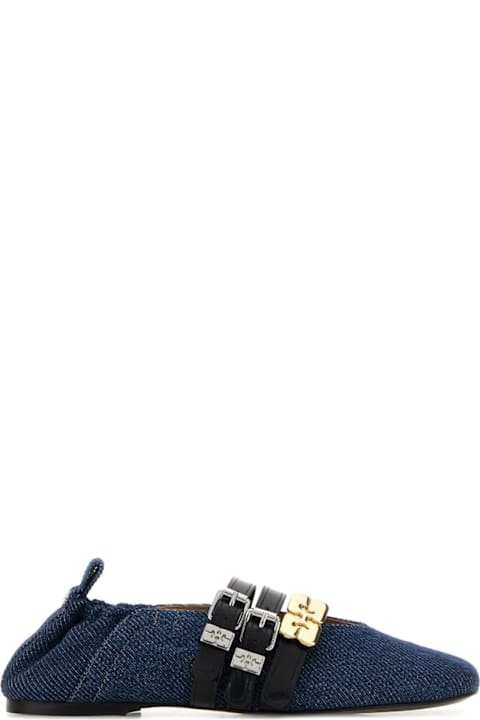 Ganni Denim Ballerinas