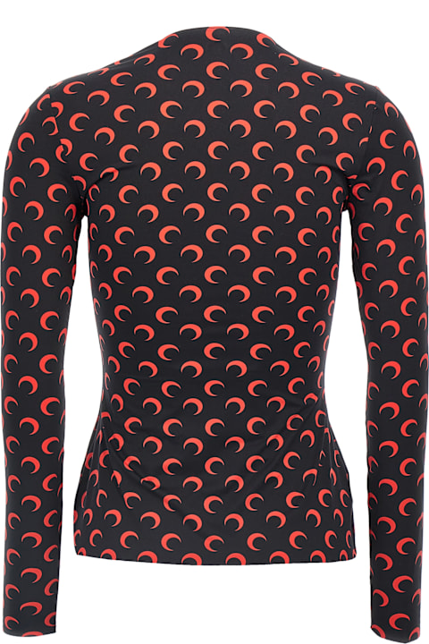 Marine Serre ملابس علوية لـ السيدات Marine Serre 'moon Printed Jersey' Top