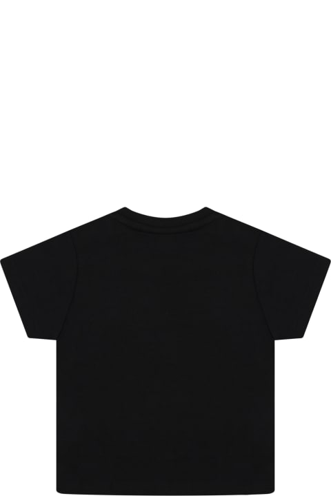 Fashion for Kids Hugo Boss Black T-shirt For Baby Boy With White Logo