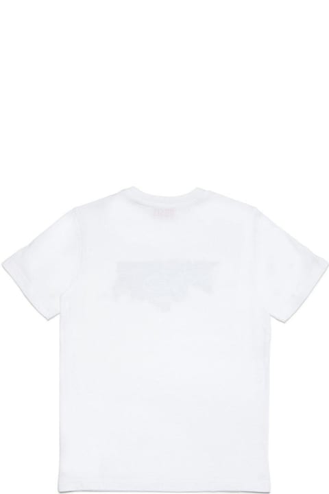Diesel T-Shirts & Polo Shirts for Girls Diesel Tallo Logo Printed Crewneck T-shirt