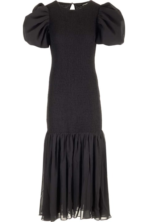 Rotate by Birger Christensen for Women Rotate by Birger Christensen Chiffon Midi Dress With Puff Sleeves