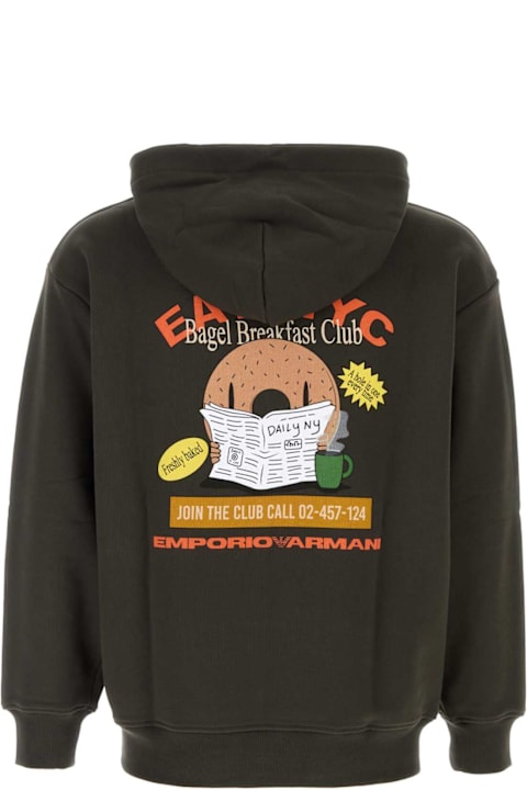 キッズ新着アイテム Emporio Armani Charcoal Cotton Sweatshirt