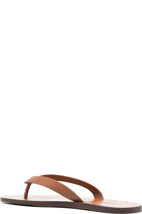 Manebi Leather Thong Sandals