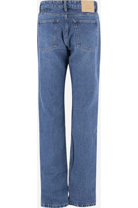 Ami Alexandre Mattiussi الجينز لـ السيدات Ami Alexandre Mattiussi Cotton Denim Jeans