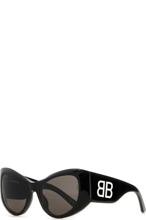 Balenciaga Eyewear for Women Balenciaga Black Acetate Sunglasses