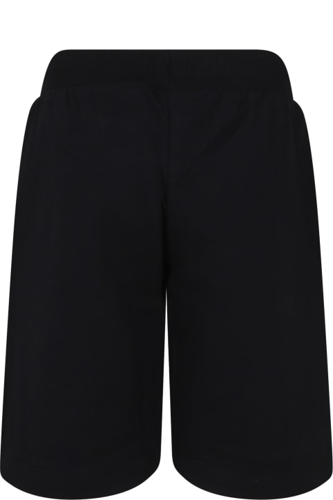 Fashion for Boys Moschino Black Shorts For Kids With Teddy Bears And Logo