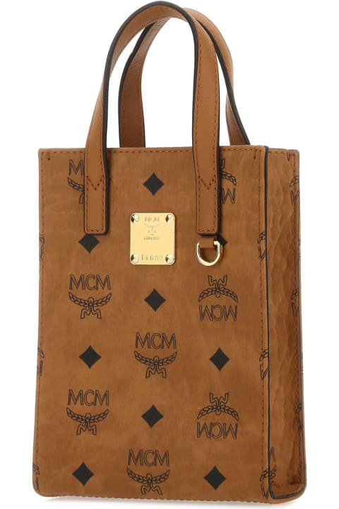 Bags for Men MCM Printed Fabric Handbag