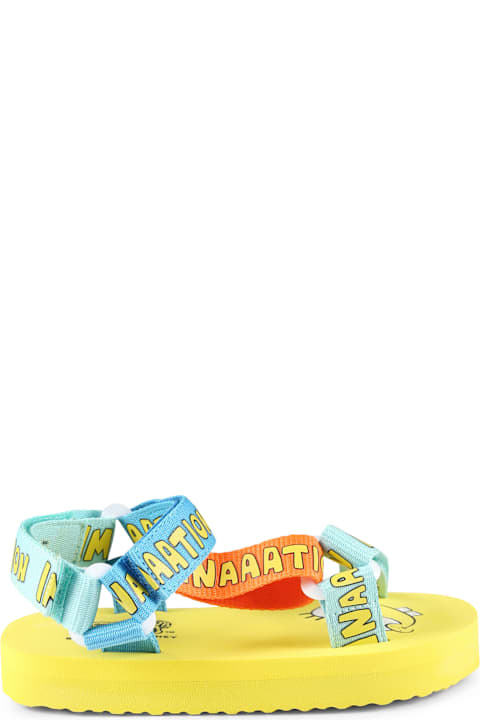Stella McCartney Kids for Men Stella McCartney Kids Yellow Sandals For Kids With Spongebob