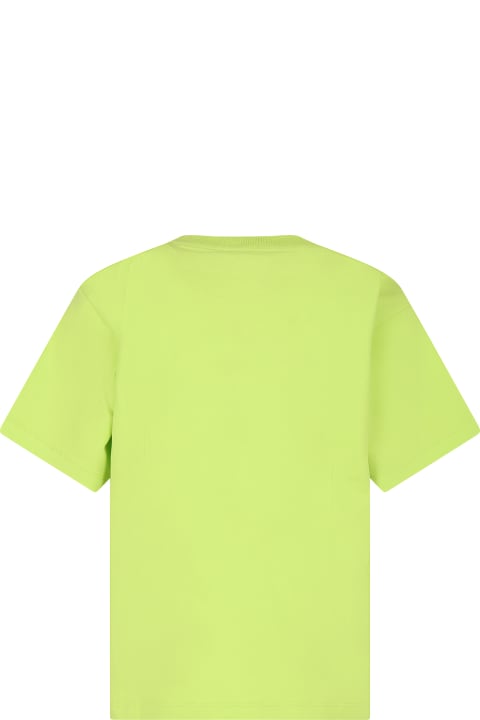 Moschino T-Shirts & Polo Shirts for Boys Moschino Yellow T-shirt For Boy With Logo