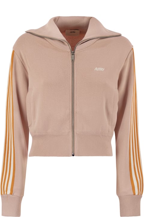 Autry for Kids Autry Knitted Tennis-style Zip Sweatshirt