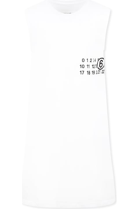 Homeware MM6 Maison Margiela White Cover-up For Girl With Black Logo