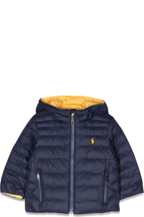 Topwear for Baby Boys Polo Ralph Lauren Down Jacket With Hood