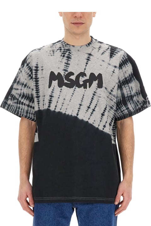MSGM Topwear for Men MSGM T-shirt With New Brushed Logo